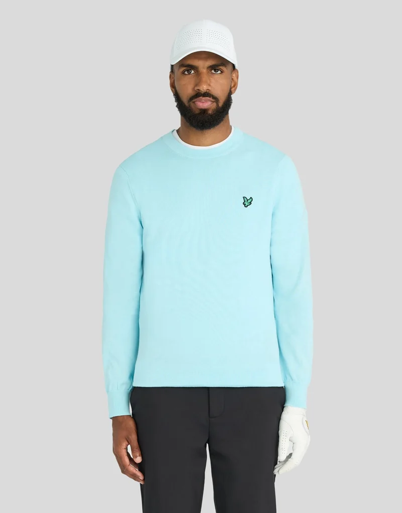 Green Eagle Cotton Blend Crew Neck Sweatshirt