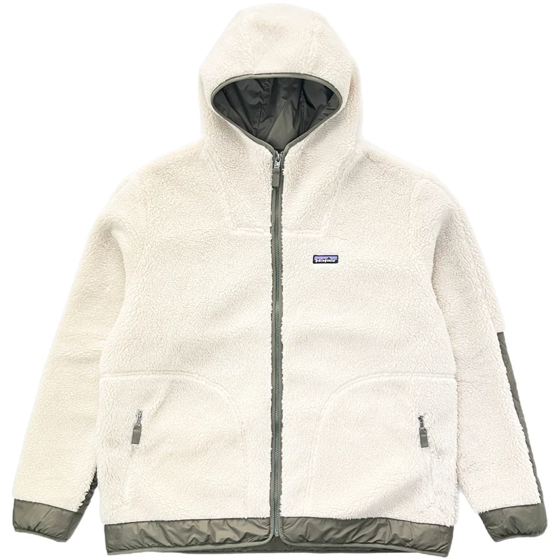 2021 Patagonia Mens Recycled Deep Pile Sherpa Hoody, Natural (XXL)