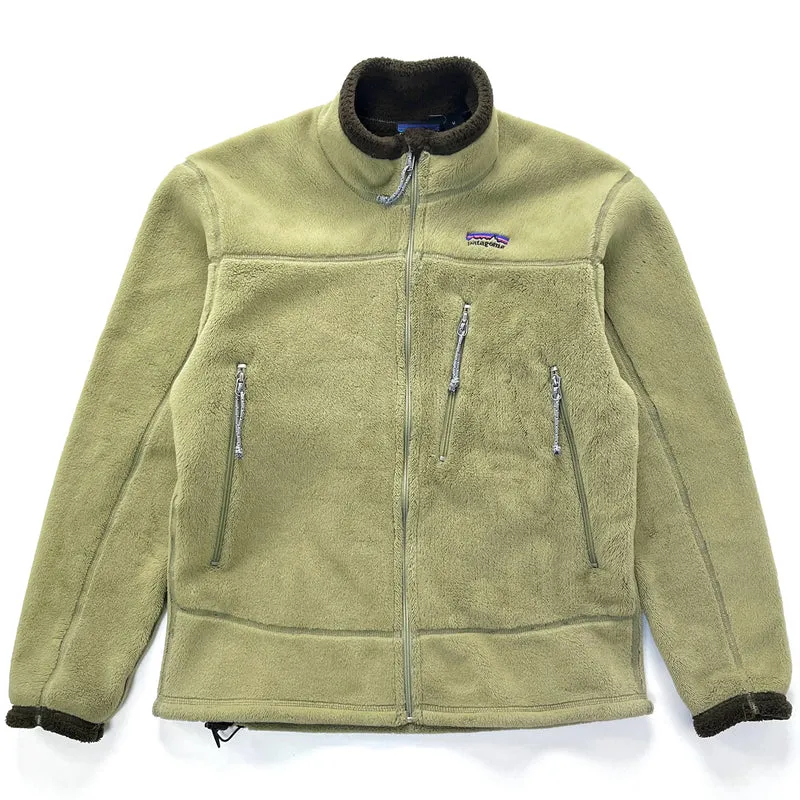 2001 Patagonia Made In The U.S.A. R4 Fleece Full-Zip Jacket, Weathered Green (M)