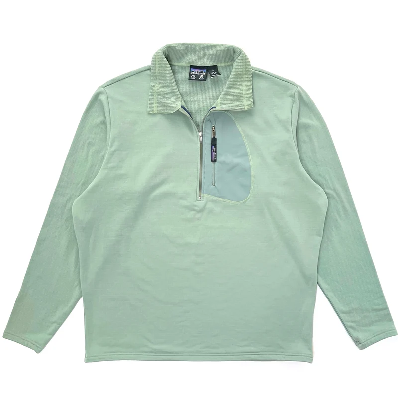 2001 Patagonia Made In The U.S.A. R1 Regulator Pullover, Sage Green (XL)