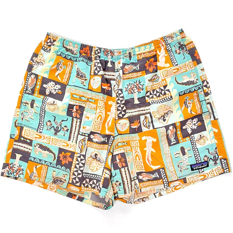 2021 Patagonia Mens 5” Printed Baggies Shorts, Galapagos Archipelagos (M)
