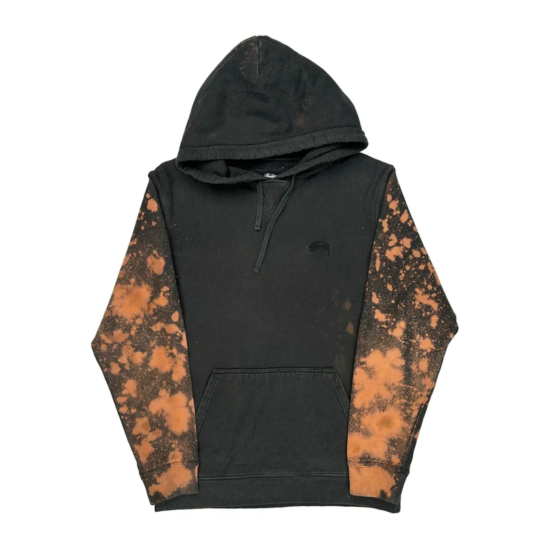 Stussy Hoodie - Large Black Cotton