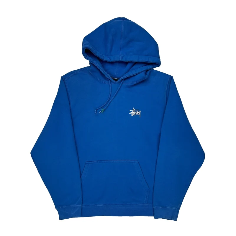 Stussy Hoodie - Medium Blue Cotton