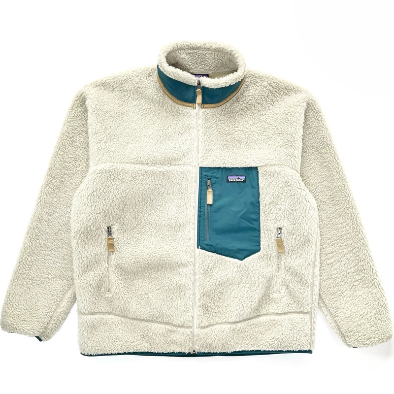 2021 Patagonia Classic Retro-X Fleece Jacket, Pelican / Dark Borealis (XL)
