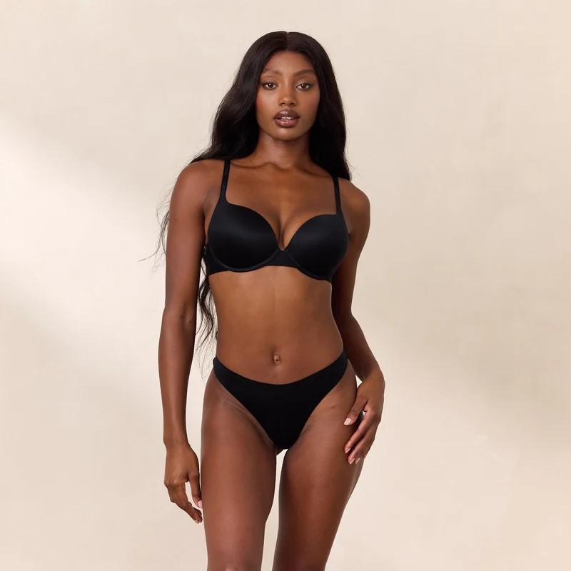 Everyday Hoge Push-Up BH - Zwart