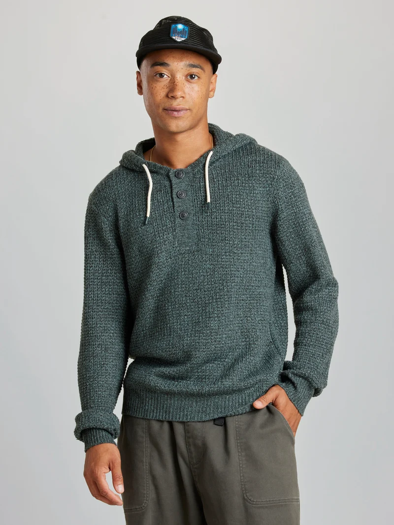 Mack Marled Henley Hoodie