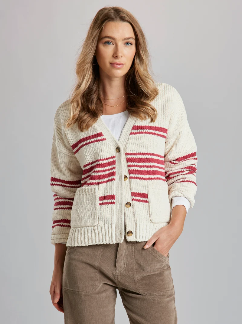 Stonewall Stripe Chenille Cardigan