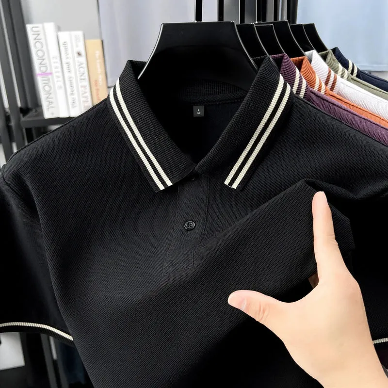 Classic 100% Cotton Men's Polo Shirt – Your Go-To for Comfortable Summer Style