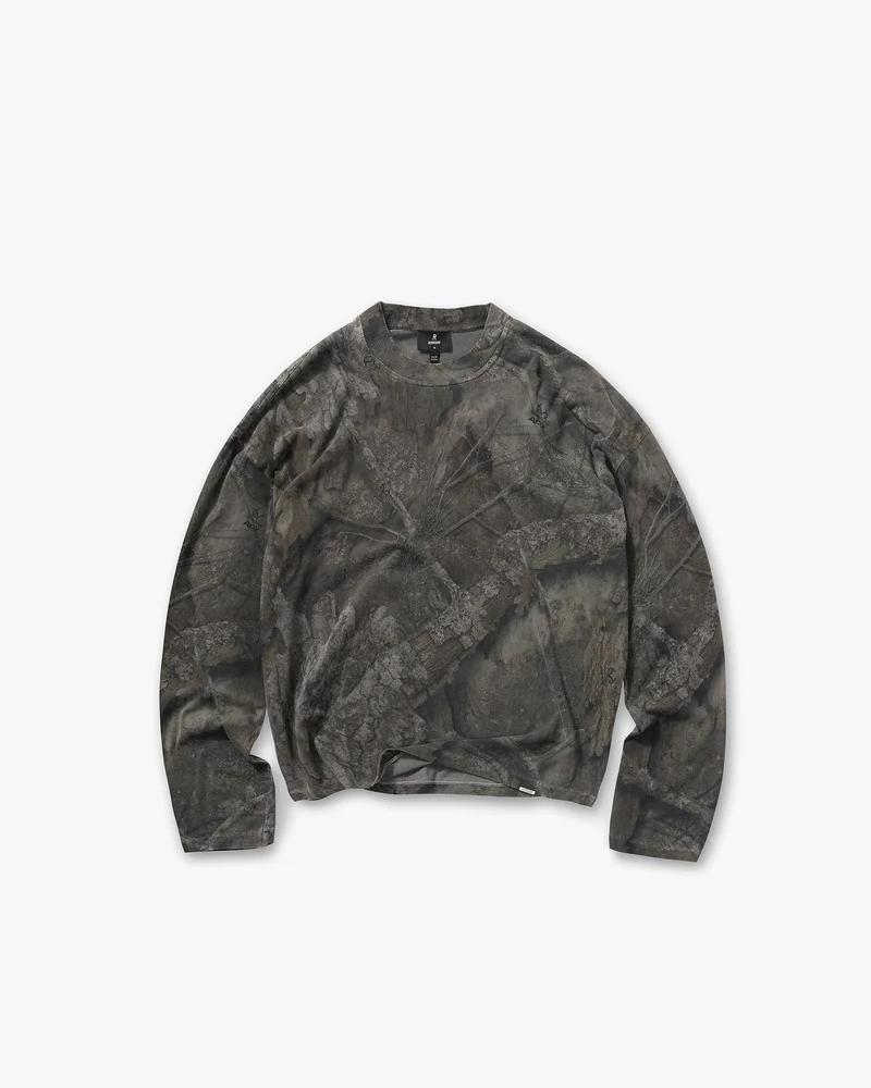 Initial Overdye Realtree® Long Sleeve T-Shirt - Overdyed Black
