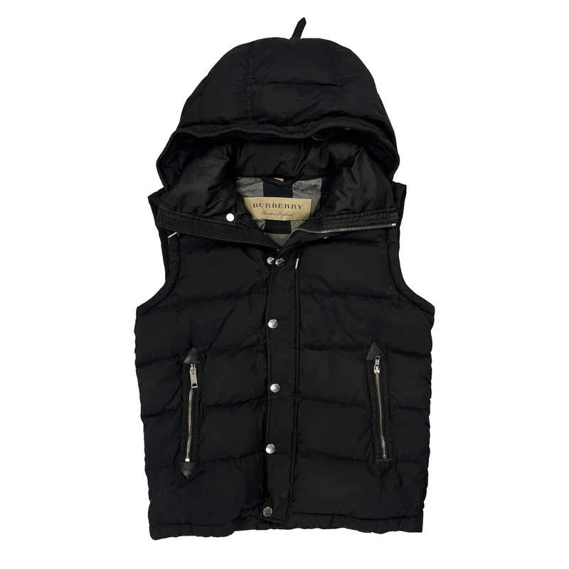 Burberry Vest - Small Black Polyester