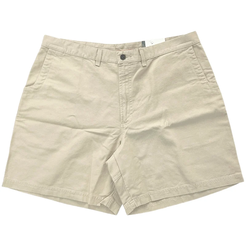 2003 Patagonia Mens 8” Cotton Canvas Firetrail Shorts, Tan (40)