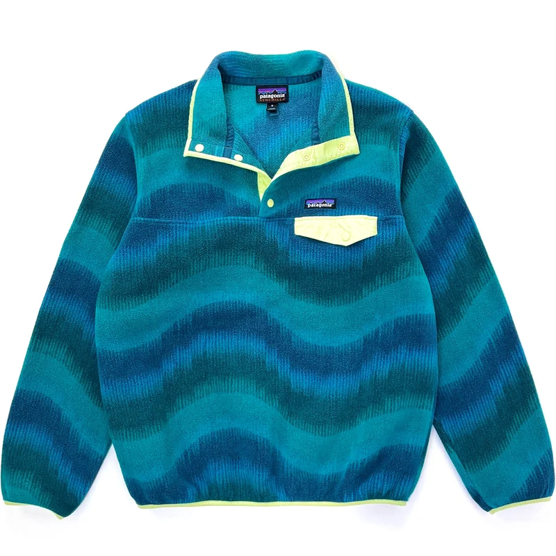 2021 Patagonia Womens Printed Synchilla Snap-T, Aurora: Borealis (M)