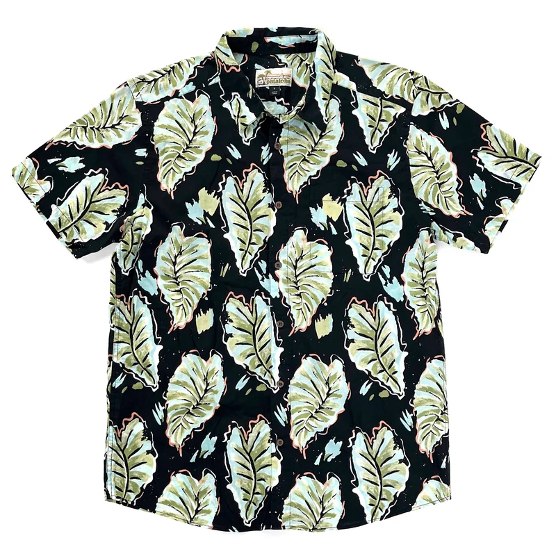 2019 Patagonia Limited Edition Pataloha Shirt, Kalo: Ink Black (L)