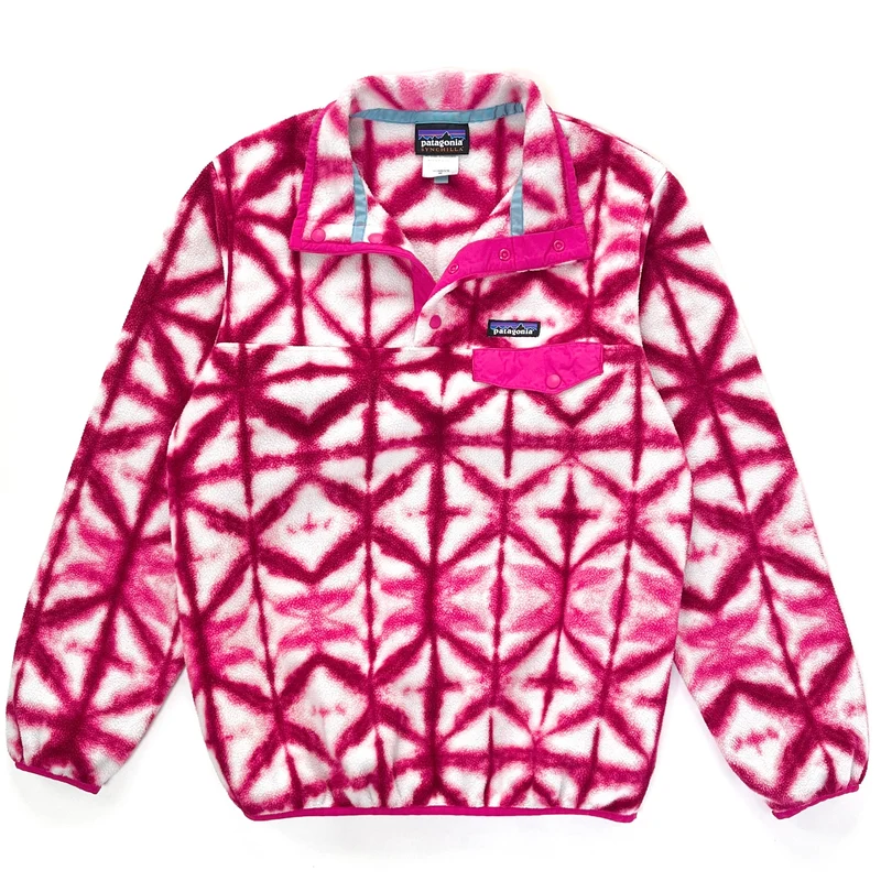 2015 Patagonia Womens Synchilla Snap-T, Diamond Dancer: Magenta (S)