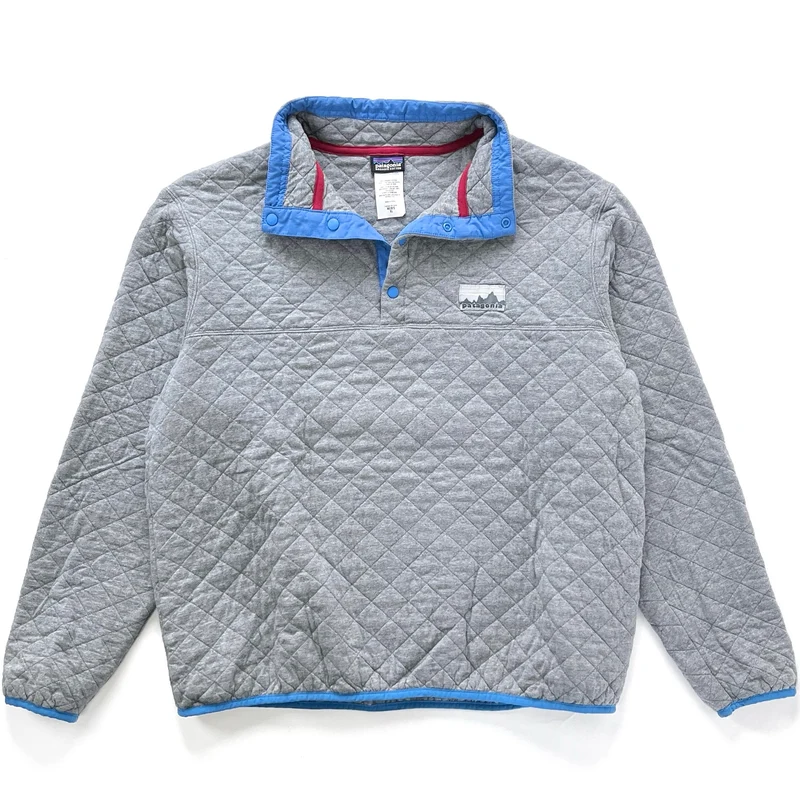 2013 Patagonia Legacy Collection Diamond Quilt Snap-T, Feather Grey (XL)