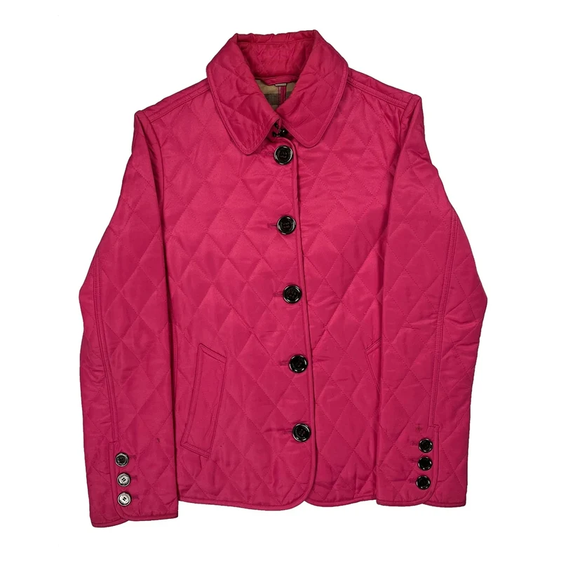 Burberry Quilted Jacket - Medium Pink Polyester