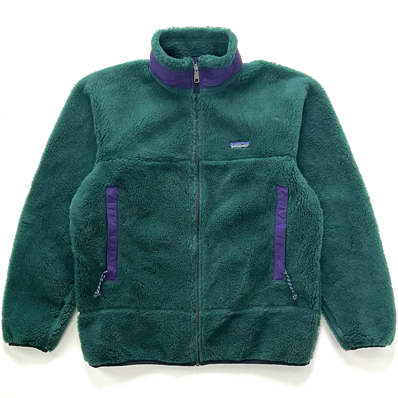 1997 Patagonia P.E.F. Classic Retro-X Fleece Jacket, Hunter / Regal Purple (M)