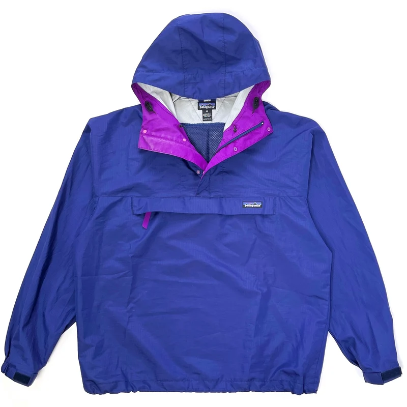 1995 Patagonia Ripstop Nylon Pneumatic Pullover, Bright Navy / Regal Purple (M/L)