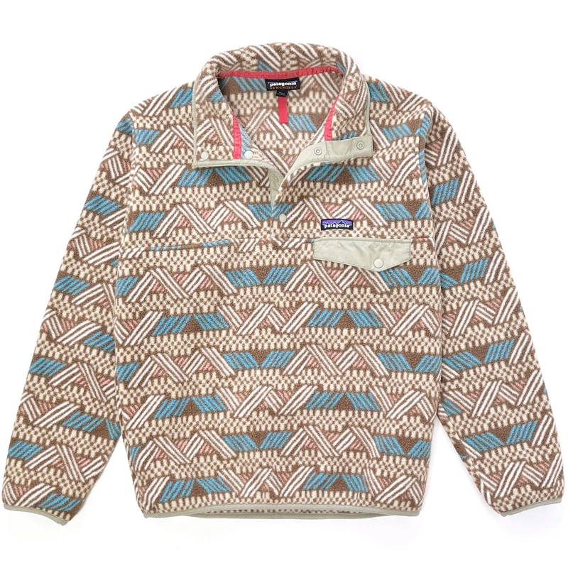 2018 Patagonia Printed Synchilla Snap-T Pullover, Cliffside Stout (S)