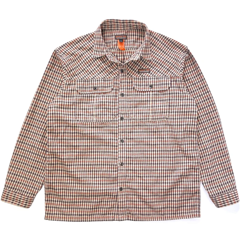 2023 Patagonia Mens Heavyweight Hemp-Blend Farrier’s Shirt, Plaid (L/XL)