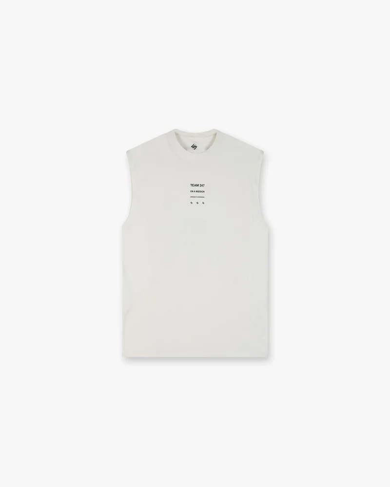 247 Uprising Oversized Tank - Flat White