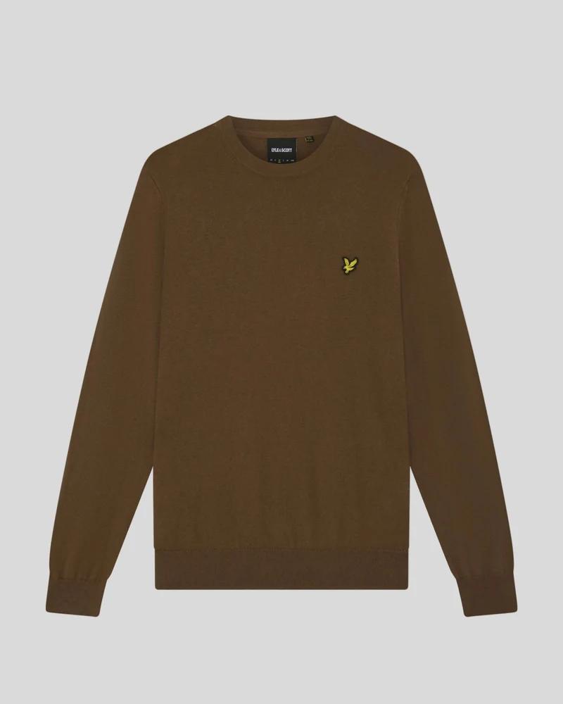 Cotton Merino Crew Neck Jumper
