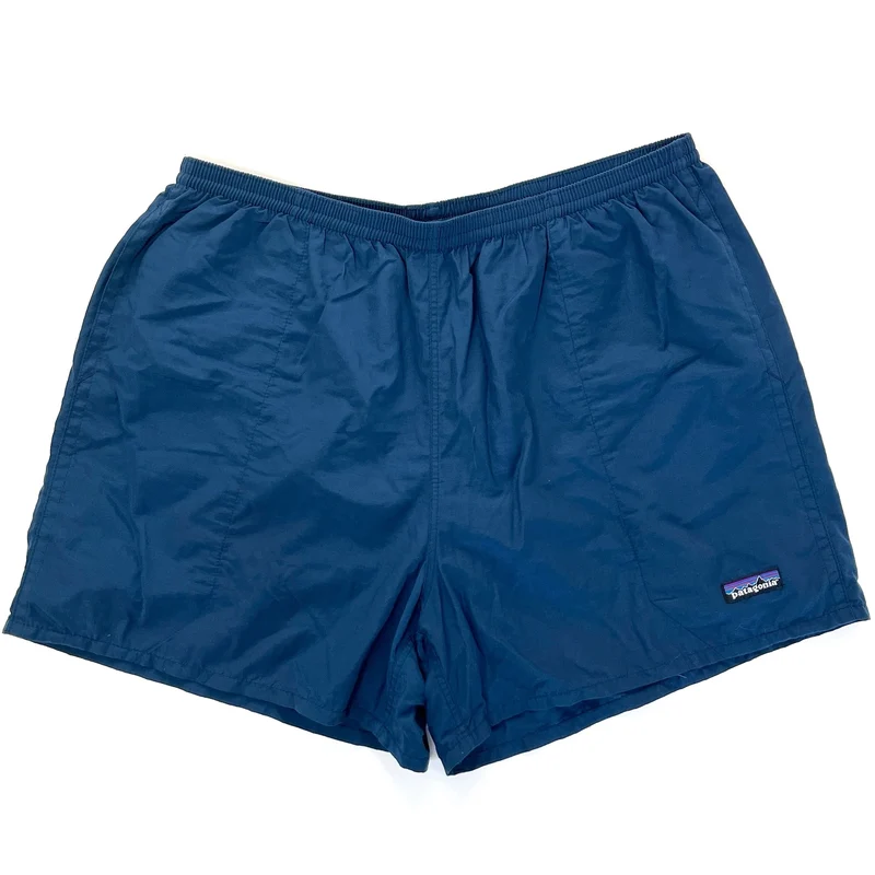 2008 Patagonia Mens 5” Nylon Baggies Shorts, Navy Blue (XL)