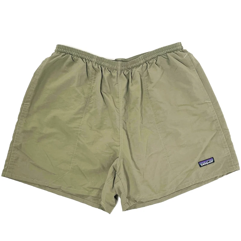 2008 Patagonia Mens 5” Nylon Baggies Shorts, Alpha Green (XL)