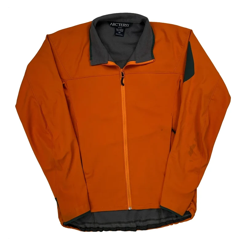 Arc''Teryx Soft Shell Jacket - Small Orange Polyester