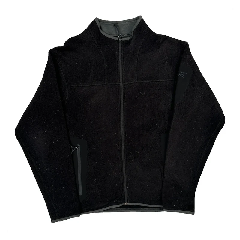 Arc''Teryx Fleece Jacket - Small Black Polyester