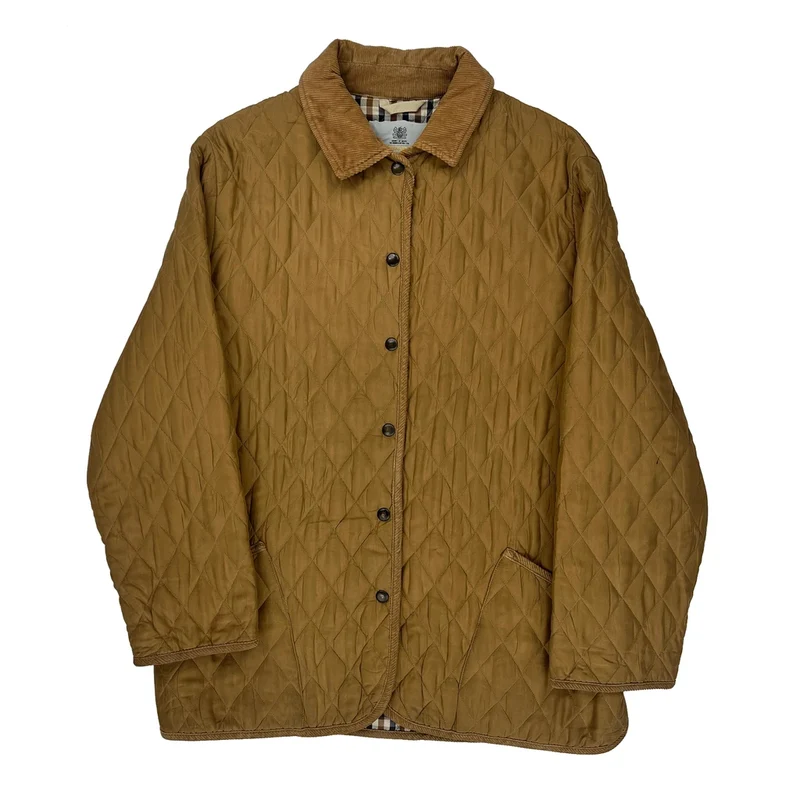 Aquascutum Jacket - Large Brown Polyester