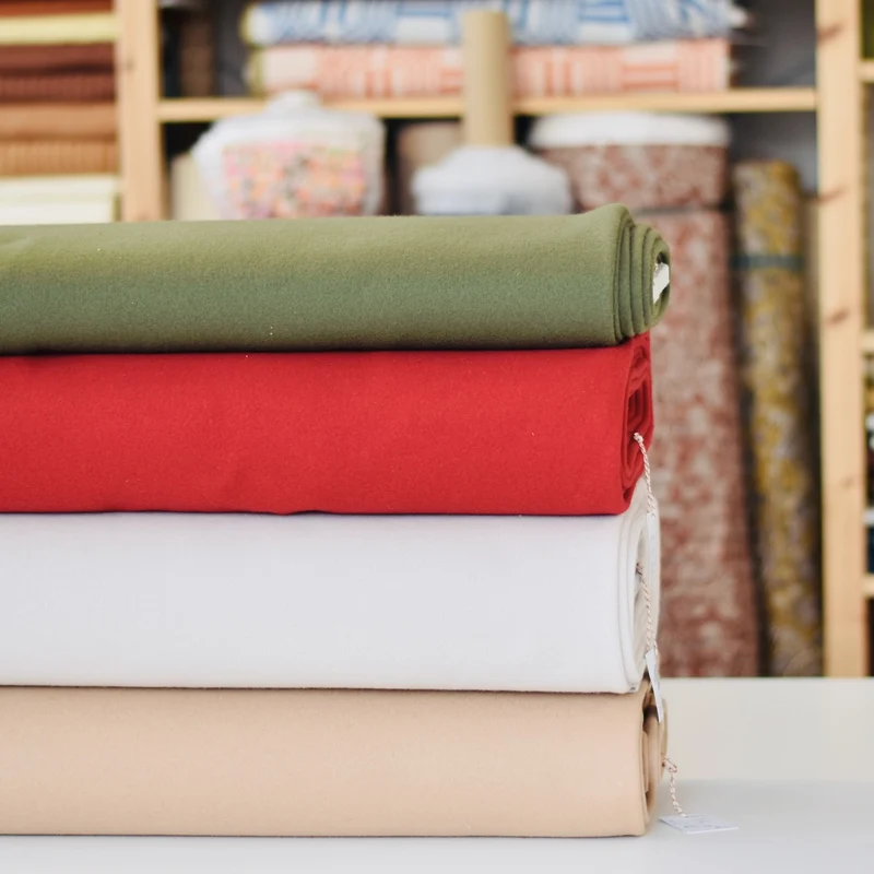 COUPON Gebreide wol | Rood | 25x140 cm