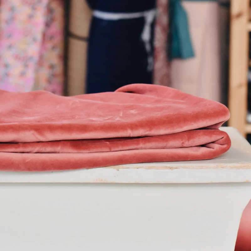 Biologisch katoen nicky velour | Cedar Wood