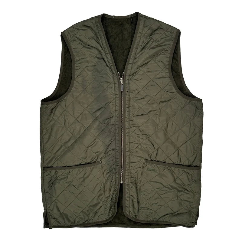 Barbour Quilted Liner Gilet - Large Green Polyester