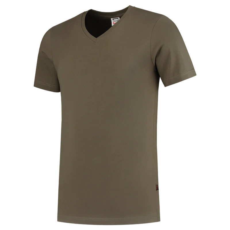 T-shirt V Hals Fitted
