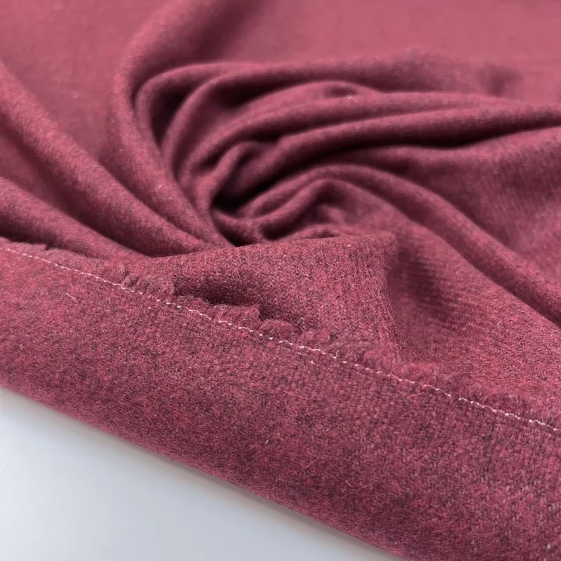 Wollen tweed | Burgundy