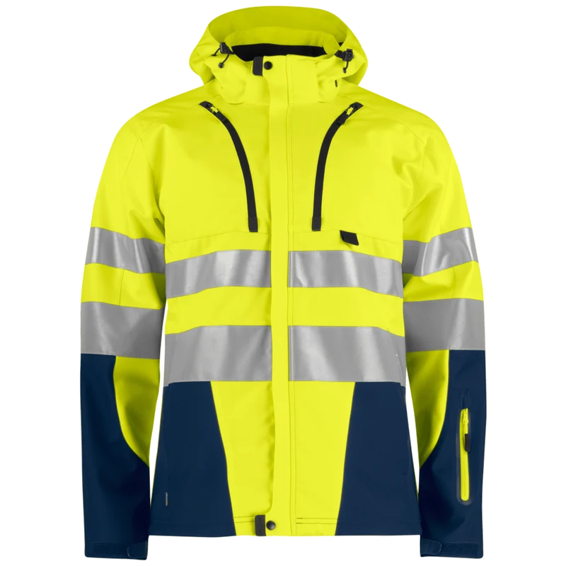 Projob Workwear 6419 Ongevoerde Signalisatiesoftshell EN ISO 20471 Klasse 3 646419