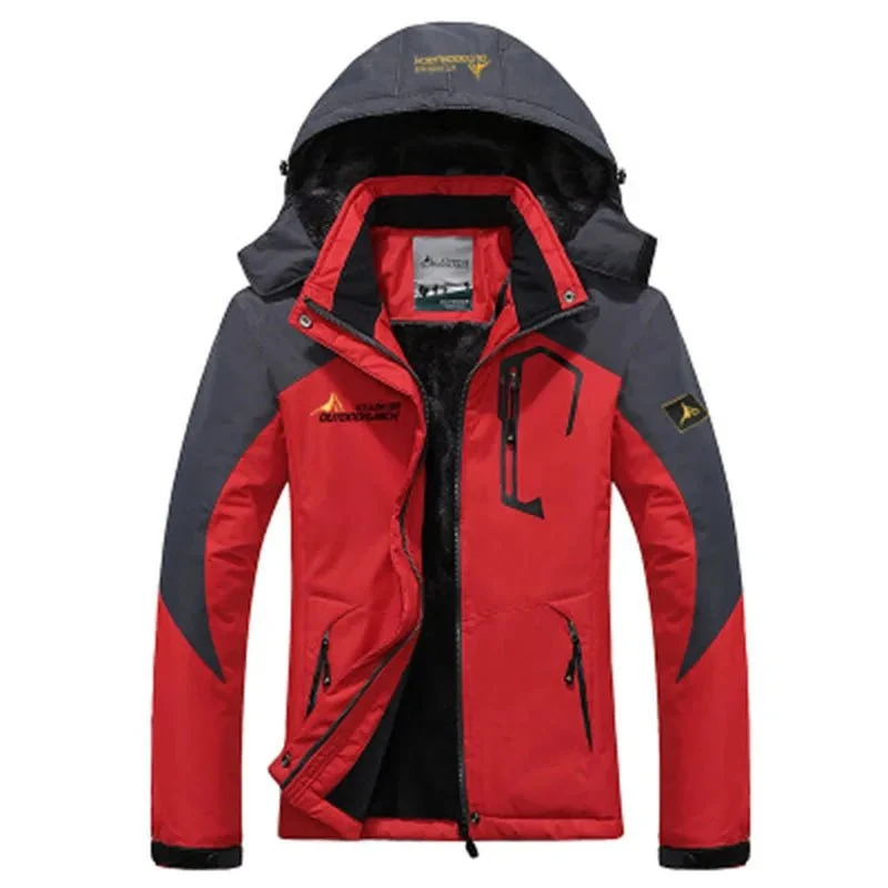 Militaire winterparka voor heren met bontvoering voor optimale bescherming tegen de kou.