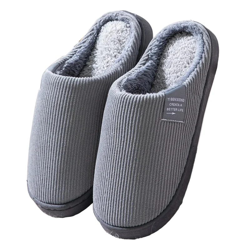 NIEUWE Casual Pluche Binnenslippers voor Heren en Dames - Zachte Dikke Antislip Thermische Huisslippers