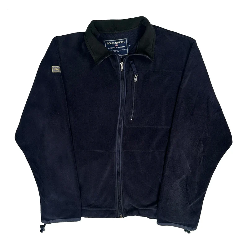 Polo Sport Fleece Jacket - Medium Navy Polyester
