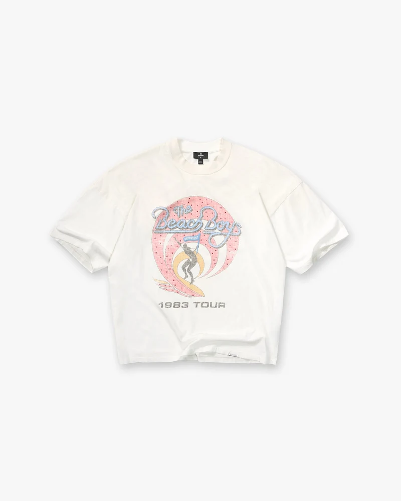 Represent x Beach Boys Tour T-Shirt - Washed Ecru
