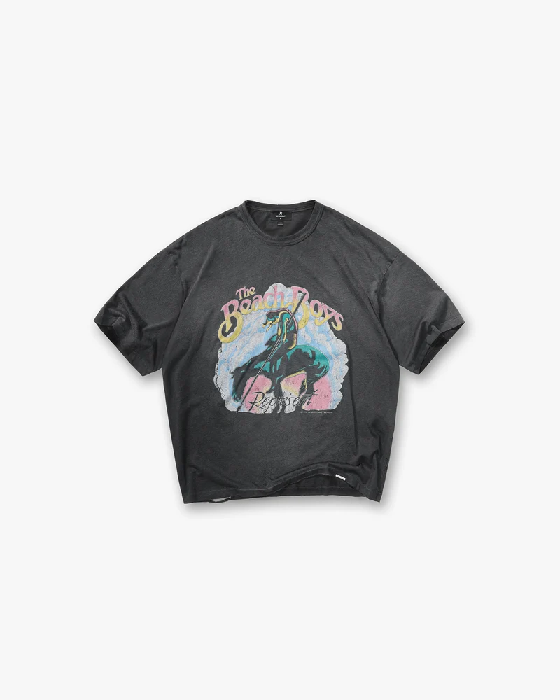 Represent x Beach Boys Endless Summer T-Shirt - Stained Black