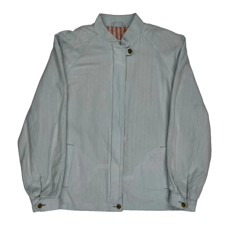Burberry Jacket - Large Blue Cotton