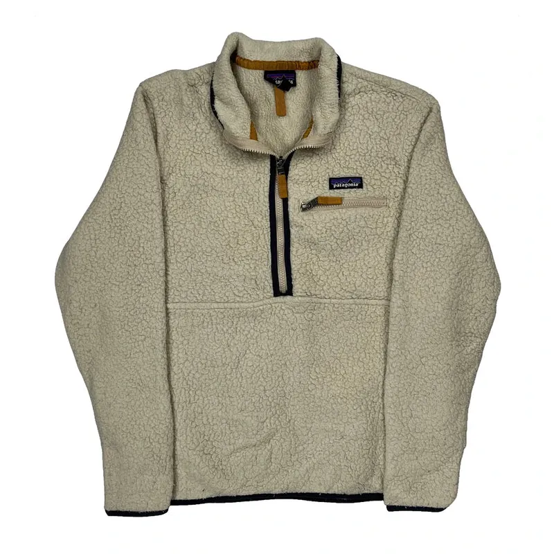 Patagonia 1/4 Zip - Medium Cream Polyester