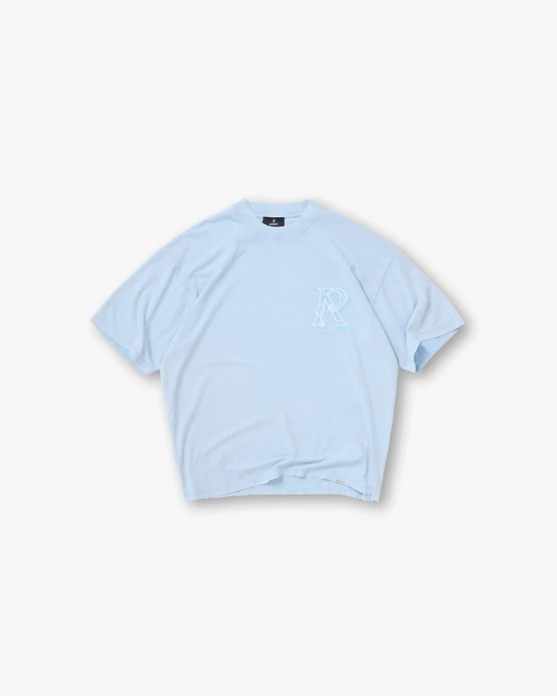 Western Initial T-Shirt - Mountain Blue
