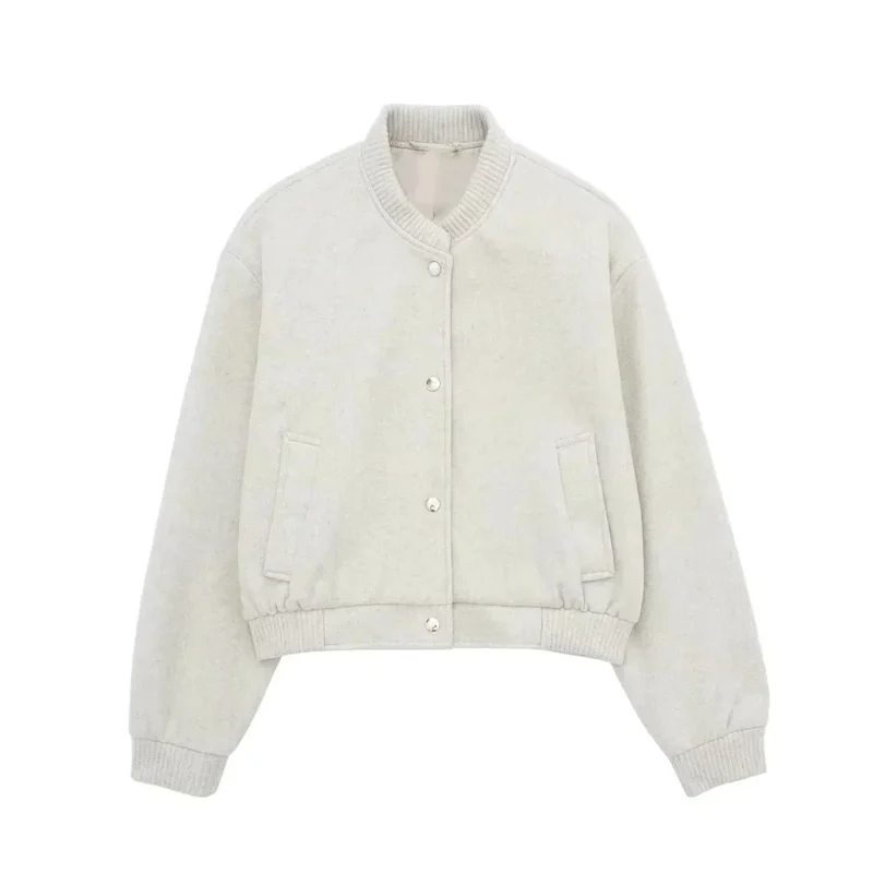Zyrah - Womens Cropped Bomber Jacket