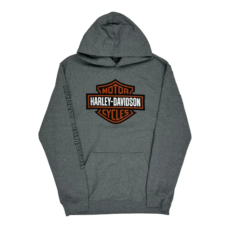 Motorcycles Harley Davidson Hoodie - Small Grey Cotton