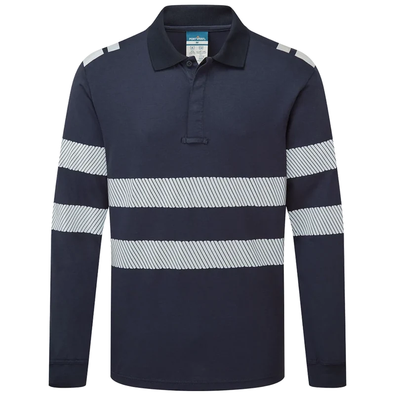 Portwest PW3 Modaflame Vlamvertragend Poloshirt met lange mouw FR733