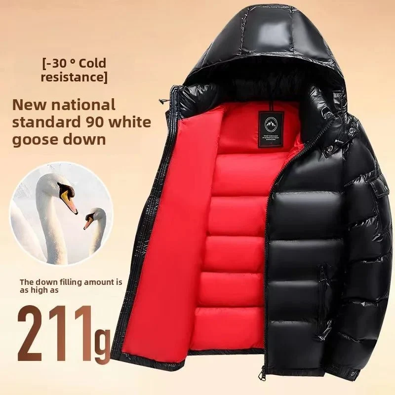 Winterjas van ganzendons voor dames en heren - Dikke, warme jas met 90% ganzendons en hoogwaardige stof.