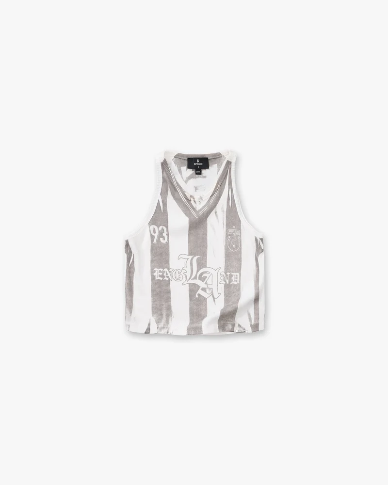 Printed Vest - Flat White